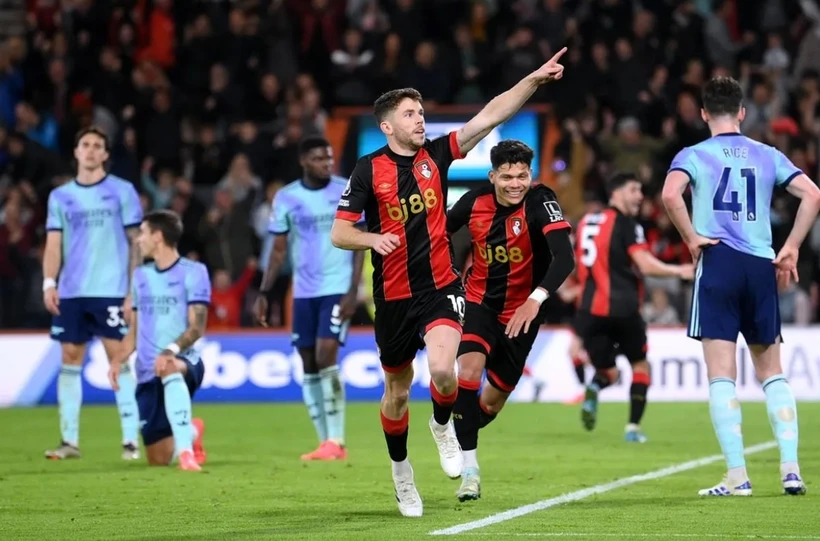 Bournemouth khiến Arsenal nhận trái đắng. (Nguồn: Premier League)