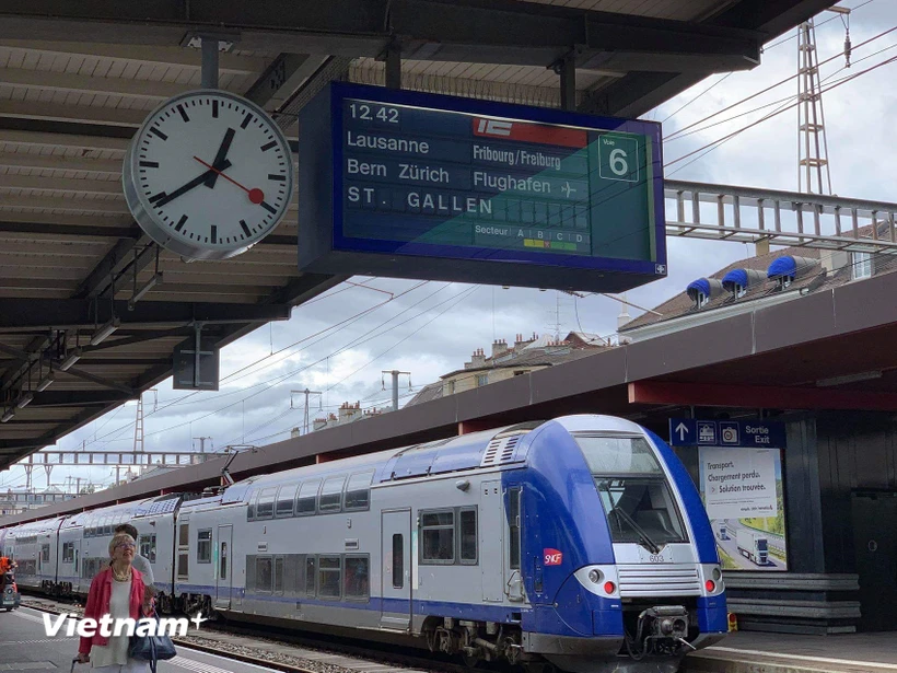 A high-speed railway line in Europe. (Photo: PV/Vietnam+)