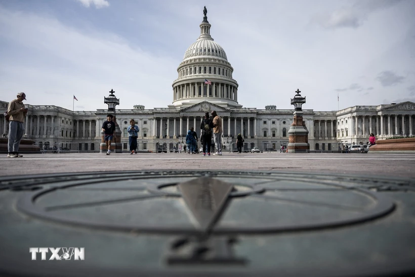Tòa nhà Quốc hội Mỹ ở Washington DC. Ảnh: AFP/TTXVN