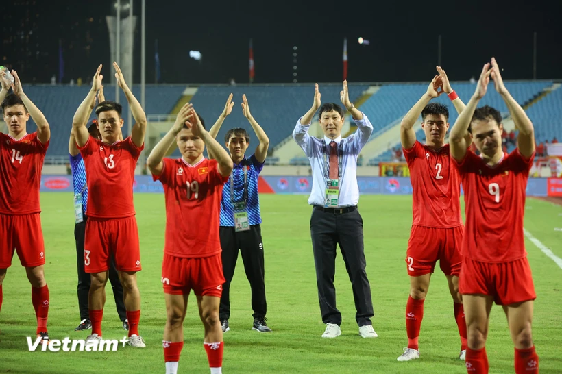 Đội tuyển Việt Nam liệu có lách khe cửa hẹp để vượt qua Vòng loại thứ 2 World Cup 2026? (Ảnh: Hoài Nam/Vietnam+)
