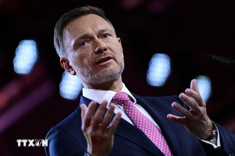 Bộ trưởng Tài chính Đức Christian Lindner. (Ảnh: AFP/TTXVN)