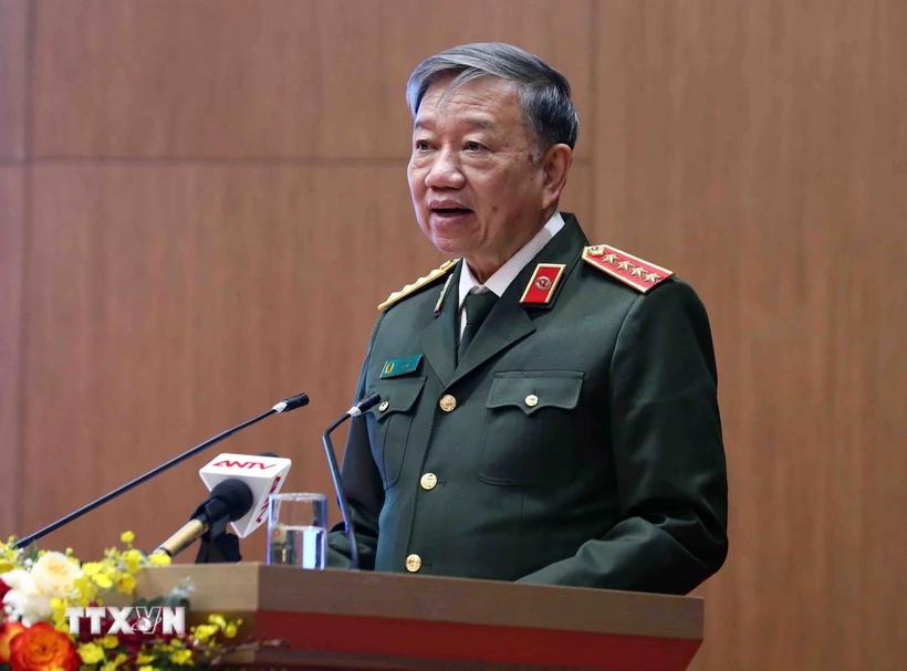 Đại tướng Tô Lâm, Bộ trưởng Bộ Công an. (Ảnh: Phạm Kiên/TTXVN)