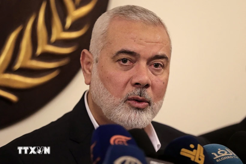 Lãnh đạo phong trào Hồi giáo Hamas Ismail Haniyeh. Ảnh: Getty Images/TTXVN