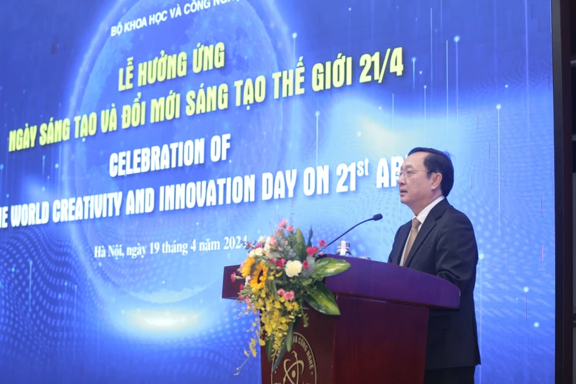 Bộ trưởng Huỳnh Thành Đạt phát biểu tại sự kiện. (Ảnh: Bộ Khoa học và Công nghệ)