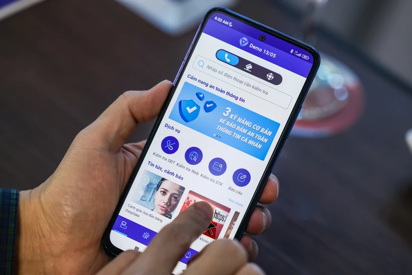 Phần mềm chống lừa đảo sẽ mở thử nghiệm diện hẹp (phiên bản Beta) trong tháng 06/2024 và chính thức ra mắt vào tháng 07/2024. (Ảnh: Minh Sơn/Vietnam+)