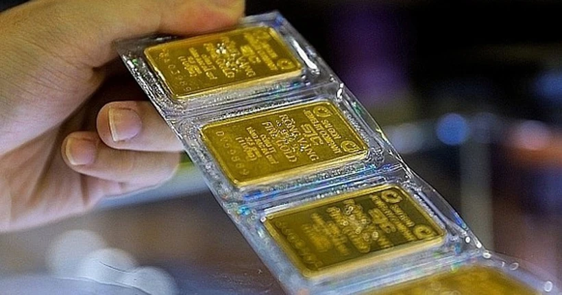 Ngân hàng Nhà nước hủy đấu thầu 16.800 lượng vàng, lùi sang ngày 23/4. (Ảnh: Vietnam+)
